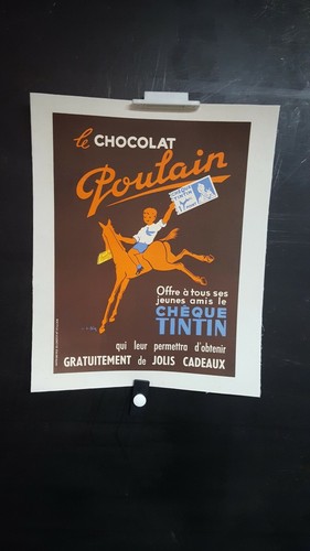 Affichette chocolat poulain - affichette,