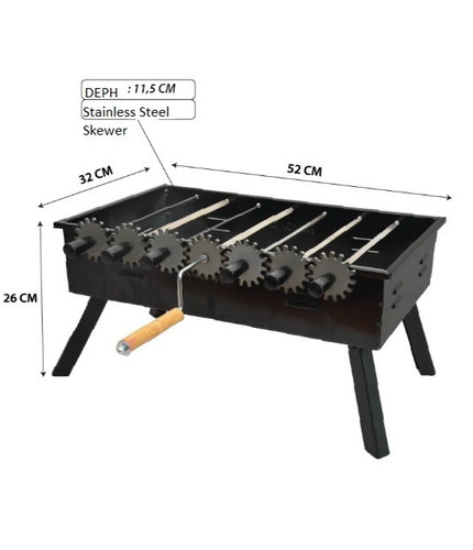 Barbecue pliant acier - barbecue,
