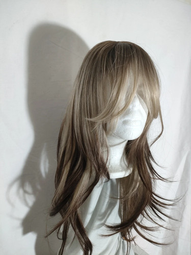 Perruque blonde fibre premium