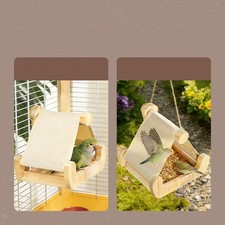 Lit en bois pour oiseaux en