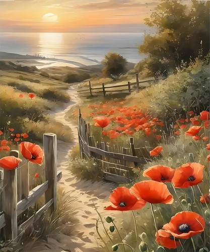 Peinture par numéros - , paysage