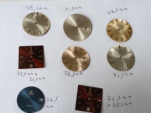 Lot tissot dials - of,