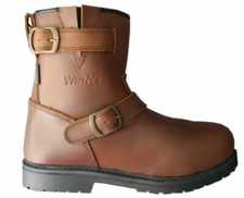 Bottes Moto Basses En Cuir