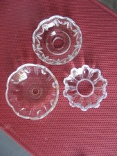 ++"534.9"     3  COUPELLES BOBECHES A PAMPILLES POUR LUSTRES SUSPENSION