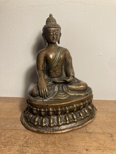 BOUDDHA ANCIEN- CHINE  DYNASTIE QING -BRONZE ET CUIVRE -BOUDDHISME TIBET-ANTIQUE