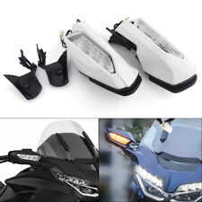 Motorcycle Review Mirror w/ LED Amber &Turn Signal For Honda Goldwing GL1800 18+