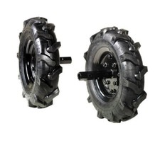 Paire De Roues En Caoutchouc