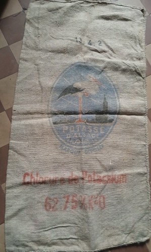Ancien sac toile jute - ancien,