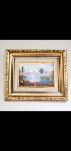Tableau ancien huile sur toile - tableau,