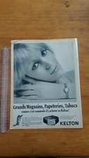 OLD ADVERTISEMENT - ADVERT ADVERTISING - KELTON WATCH - PARIS MATCH 1965