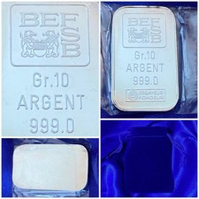 Lingot Argent Pur 10g SWISS