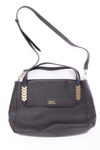 Sac cuir noir versace - en,