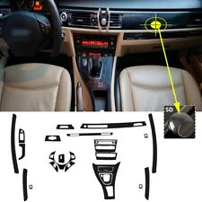 For BMW 3 Series 320i 325i 328i E90 5D Carbon Fiber Texture Wrap Sticker Trim