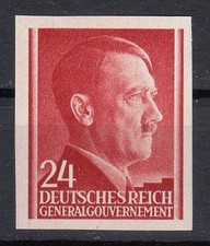 Pologne OCCUPATION-Post Osten 1941 Mi 78 U Sc N83 Adolf Hitler imperforée **