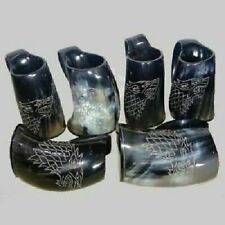 Vente de 6 réservoirs d'été pour tasse en corne à boire viking sculptée bière...