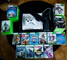 Xbox 360 blanche Fat avec 10 jeux au choix, capteur Kinect, manette sans fil