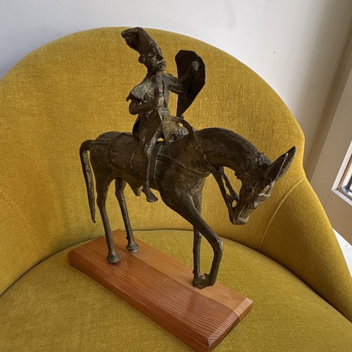 Statuette cavalier bronze - statuette,