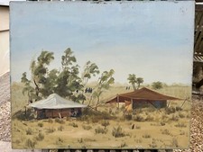 Gaston FONTAINE Africaniste Orientaliste Paysage africain Afrique HSP 50*61 12F