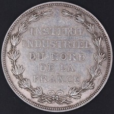 MEDAILLE INSTITUT INDUSTRIEL DU NORD DE LA FRANCE CONSEIL D'ADMIN. CORNE ARGENT