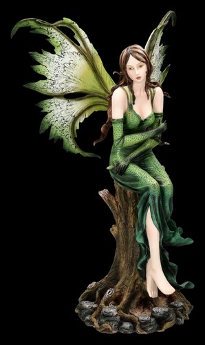 Figurine elfe verte fée des - -,