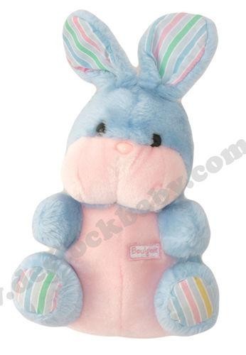 Peluche doudou lapin bleu - peluche,