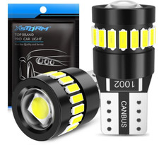 Ampoule LED T10 W5W Canbus 12V 1000LM Intérieur Voiture Plaque Sans Erreur Blanc