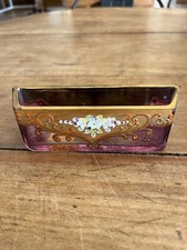 Glassware D Art N92 centerpiece enamelled glass