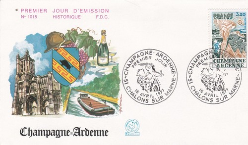 France 1977 fdc - fdc, champagne