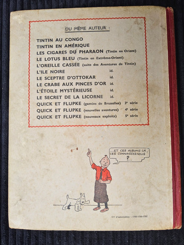 Tintin secret de la - tintin,