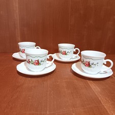 Lot De 4 Tasses Et Soucoupes