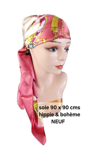 Foulard carré soie - foulard,