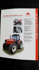 Massey Ferguson MF 8220 8240 8250 Tractor Brochure Vintage Agriculture