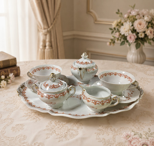 Service thé porcelaine - en,