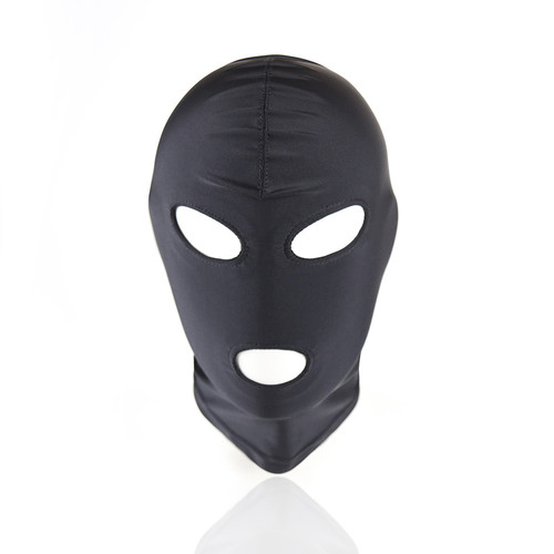 Cagoule noire trous femme - noire,