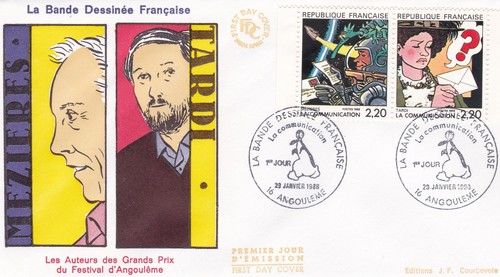 France 1988 fdc bande - france,