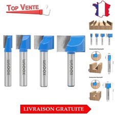 Lot de 4 Fraises en Acier