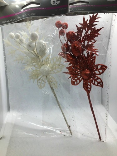 Branche décorative fleur - ,