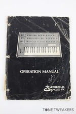Sequential Circuits Pro-One Synthesizer Operation Manual VINTAGE SYNTH DEALER