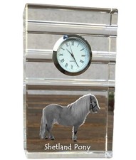 Poney Shetland - Horloge Verre