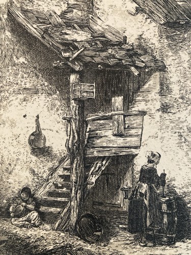 Très belle gravure xixe - belle,