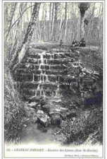 H42 - RARE POSTCARD 02 / CHATEAU THIERRY STAIRCASE OF GIANTS ANIME AU BOIS ST MARTIN