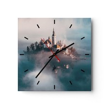 Horloge murale en verre