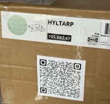 IKEA HYLTARP Cover for 3-seat sofa w chaise right Hemmesta gray-green 105.662.67
