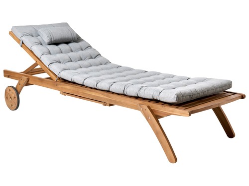 Chaise longue bois acacia - longue,