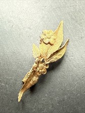 Ancienne Broche En Plaquer Or