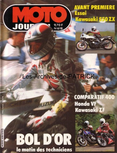Moto journal 618 honda - vf, 400