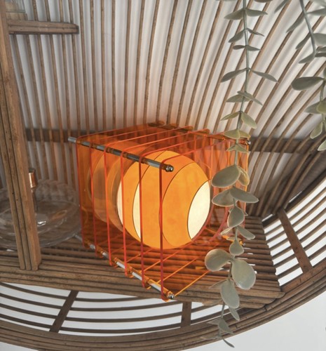 Lampe verre style rétro - en,