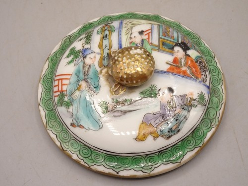 Couvercle ancien porcelaine - en,