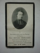 image mortuaire curé Bailliet