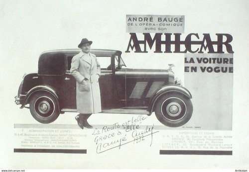Publicite auto amilcar - auto,